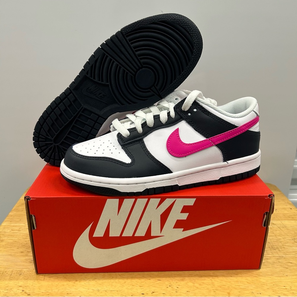 Nike Dunk Low GS Dark Obsidian Fierce Pink FB9109-401 Size 5Y/6.5W NEW - Picture 7 of 8